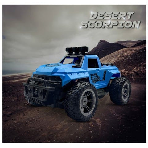 1/16 Scale Off‑Road RC Rescue Truck with Lights, 4CH Electric Remote Control Pickup Car for Kids