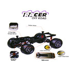 Mytoys FY003‑5A 2.4GHz 4WD Climbing RC Jeep with Guard Upgrade & LED Lighting