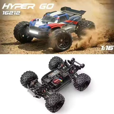MYTOYS 16212 4WD Brushless RC Truck (1/16 Scale) – 45km/h High-Speed RTR Remote Control Car for Dirt, Gravel & Off-Road Bashing