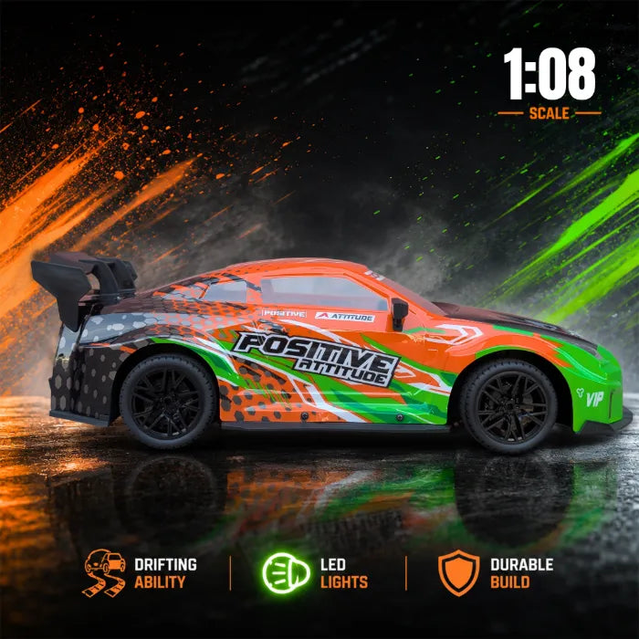 MYTOYS 1/18 SONICAR Nexus Racing Super RC Car with LED Lights, Exhaust Spray & Music