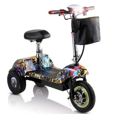 Mytoys MT540 3‑Wheel Electric Scooter 350W, 35km/h, Foldable with Seat & Basket