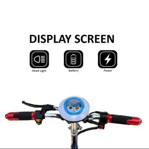 Mytoys MT540 3‑Wheel Electric Scooter 350W, 35km/h, Foldable with Seat & Basket