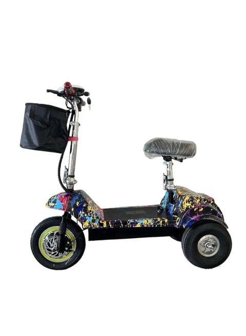 Mytoys MT540 3‑Wheel Electric Scooter 350W, 35km/h, Foldable with Seat & Basket