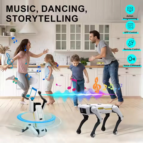 MYTOYS Interactive Smart Robot Dog - STEM Coding Toy with Remote and App Control