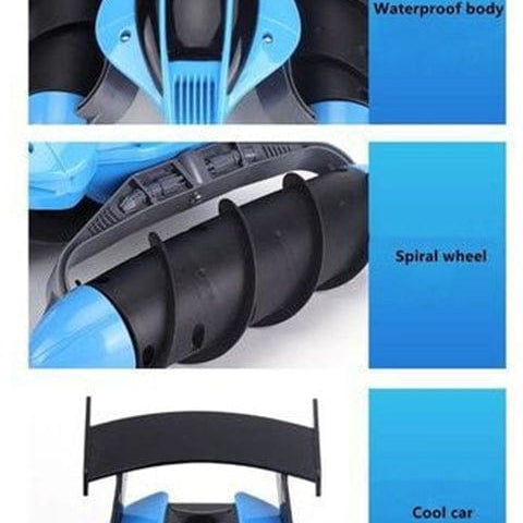 MYTOYS RC Amphibious Stunt Car – Water, Land & Grass, 17cm-RH703