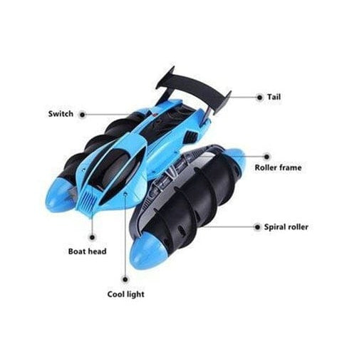 MYTOYS RC Amphibious Stunt Car – Water, Land & Grass, 17cm-RH703