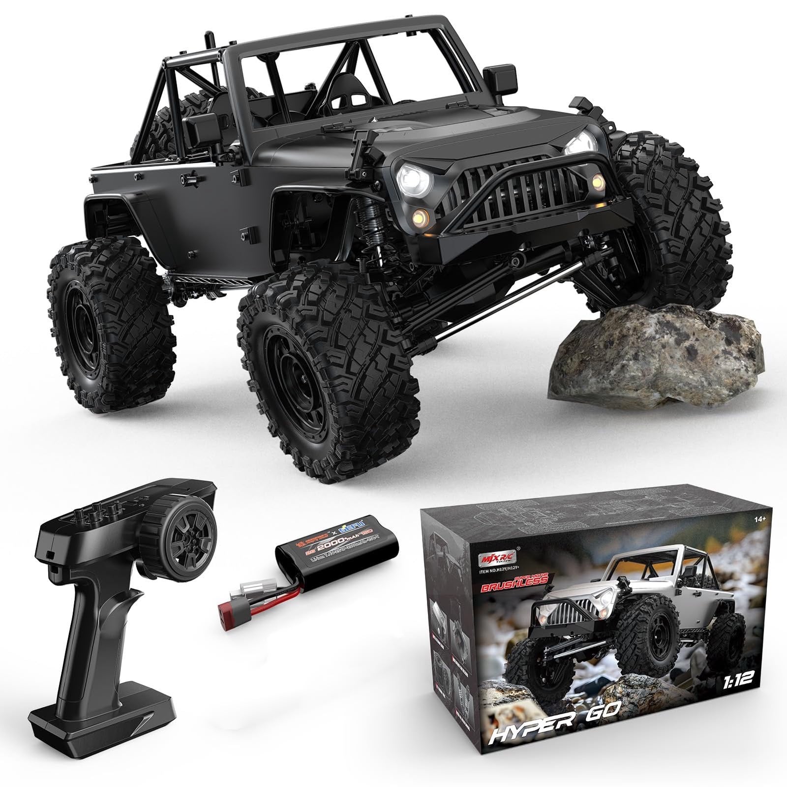 MYTOYS HYPER GO H12Y 1/12 Brushless 4WD RC Rock Crawler Truck