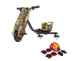 36V Electric Drift Scooter for Kids (Ages 4+) - 3-Speed Modes, 360° Rotating Tricycle, Bluetooth Music, Multicolor LED Lights, 250W Brushless Motor, Max Speed 15km/h, Includes Helmet & Safety Gears