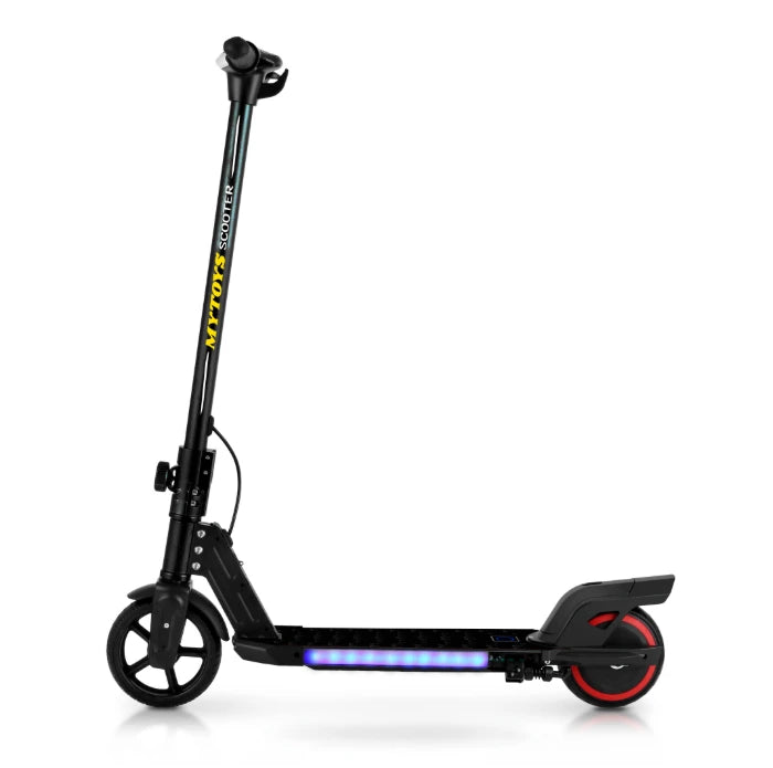 2-Wheel Kids Electric Scooter – 130W, 16 km/h, 21.6V, 8 km Range, LED Lights & Foldable