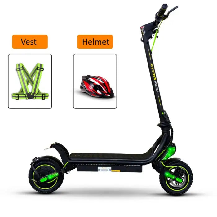 MT650 High-Speed Electric Kick Scooter – 45 km/h, 350W, 36V, 15-18 km Range, 100 KGs Max Weight – Foldable & Free Safety Gears