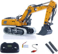 MYTOYS 1/50 RC Excavator K970 Metal Engineering Digger Toy with Remote Control, Lights, and Soun