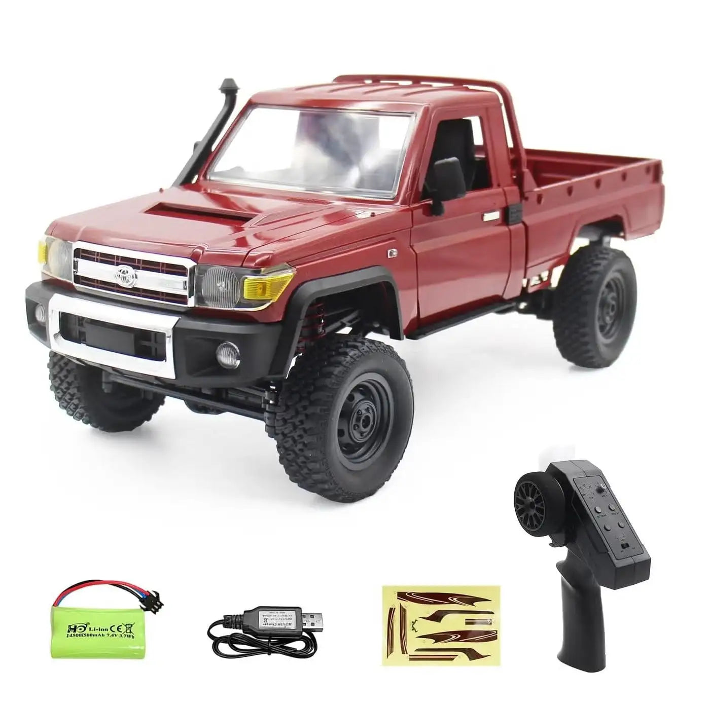 MN-82 1:12 RC Crawler  – 2.4GHz, 52° angles, 4WD Pickup Truck Remote Control Off-Road Car with Headlights