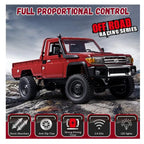 MN-82 1:12 RC Crawler  – 2.4GHz, 52° angles, 4WD Pickup Truck Remote Control Off-Road Car with Headlights