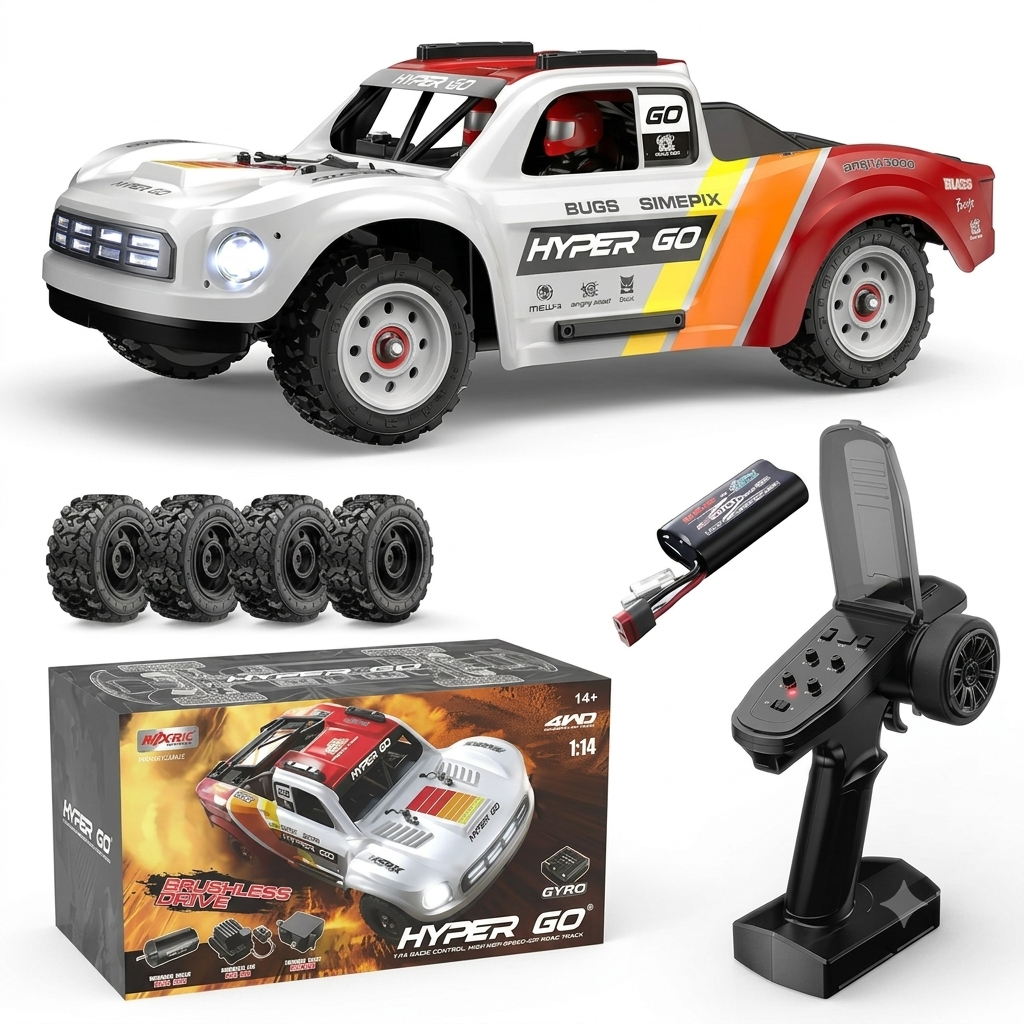 MJX Hyper GO 14211 1/14 Brushless 4X4 RC Desert Truck (45 MPH / 72 KM/H)