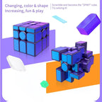 MYTOYS Mirror M UV 3x3 Magnetic Speed Cube – Purple Shape Puzzle
