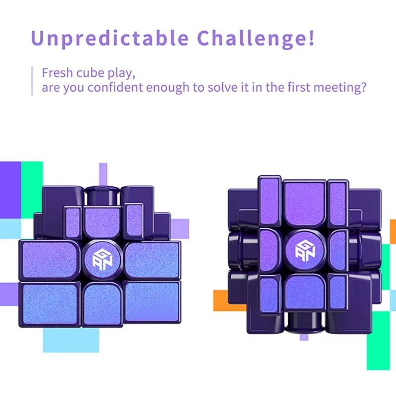 MYTOYS Mirror M UV 3x3 Magnetic Speed Cube – Purple Shape Puzzle
