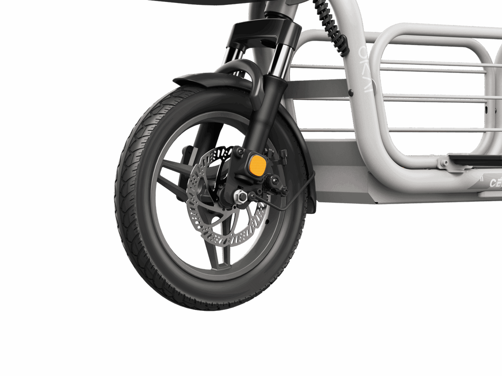OKAI Ceetle Glide EA20 Electric Commuter Bike with Seat - 700W Peak, 32 km/h, 60 km Range