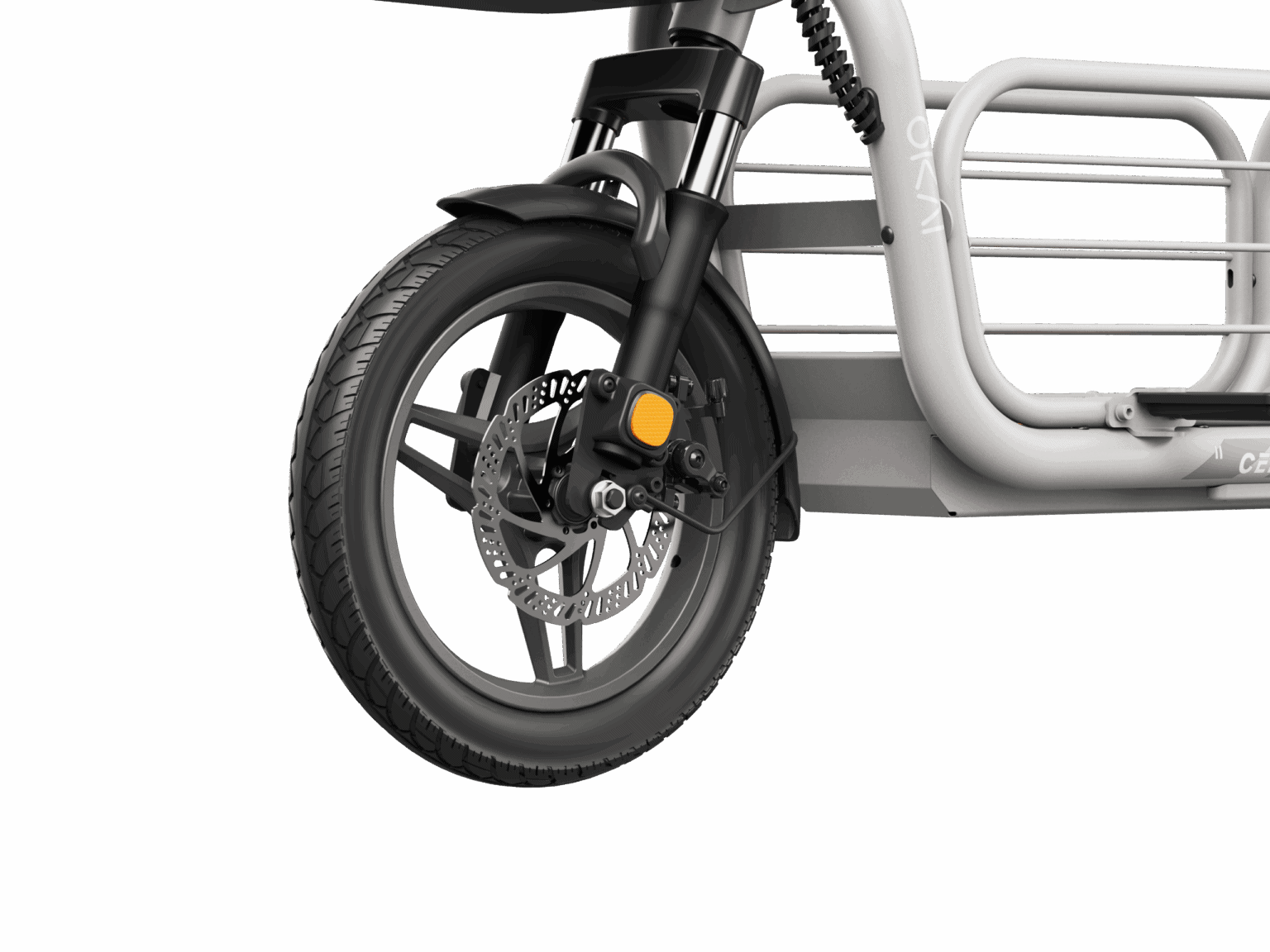 OKAI Ceetle Glide EA20 Electric Commuter Bike with Seat - 700W Peak, 32 km/h, 60 km Range