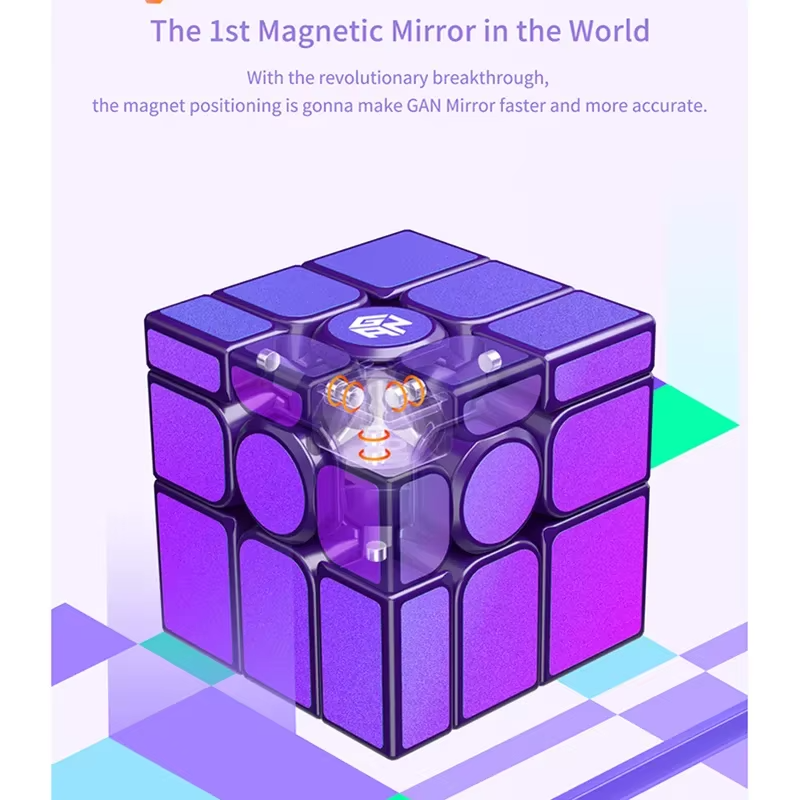 MYTOYS Mirror M UV 3x3 Magnetic Speed Cube – Purple Shape Puzzle