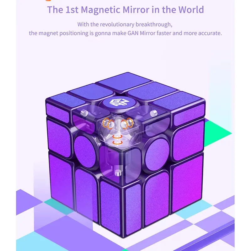 MYTOYS Mirror M UV 3x3 Magnetic Speed Cube – Purple Shape Puzzle