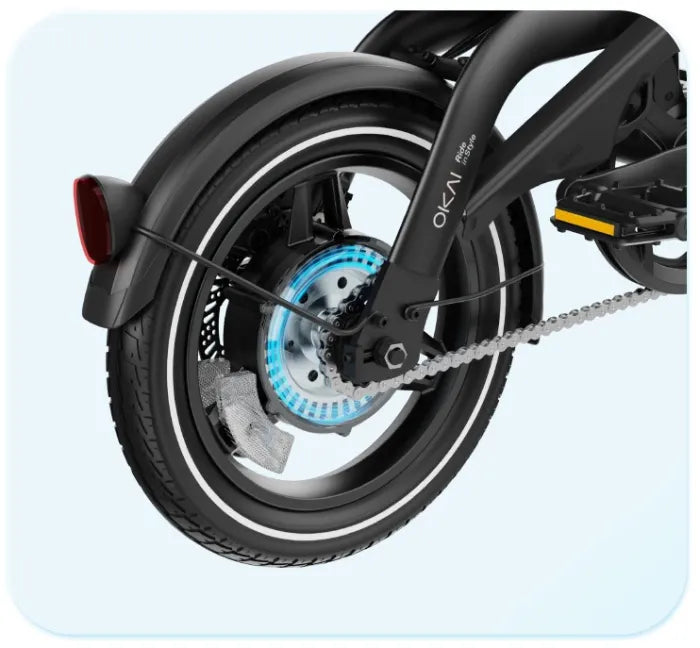 OKAI EBF20 FlexNano Compact Folding Electric Bicycle | 450W Peak Power, 25km/h