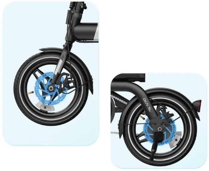 OKAI EBF20 FlexNano Compact Folding Electric Bicycle | 450W Peak Power, 25km/h