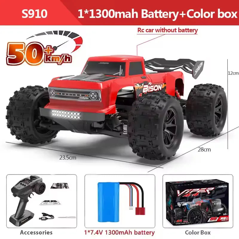S909 1:16 4WD RC Off-Road Truck – 50 km/h High-Speed RTR Racing Car