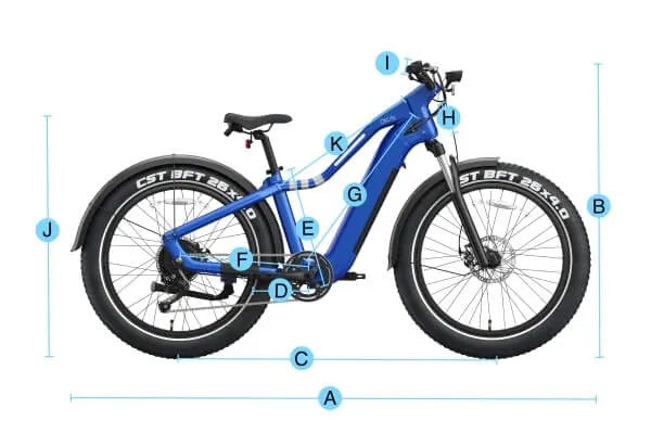 OKAI Ranger EB50 Electric Fat Tire Mountain Bicycle - 45 km/h