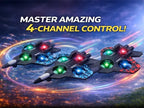 MYTOYS RC Plane PRO - 2.4GHz Remote Control Jet Airplane with LED Lights, Altitude Hold & 360° Flips