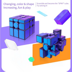 MYTOYS Mirror M UV 3x3 Magnetic Speed Cube – Purple Shape Puzzle