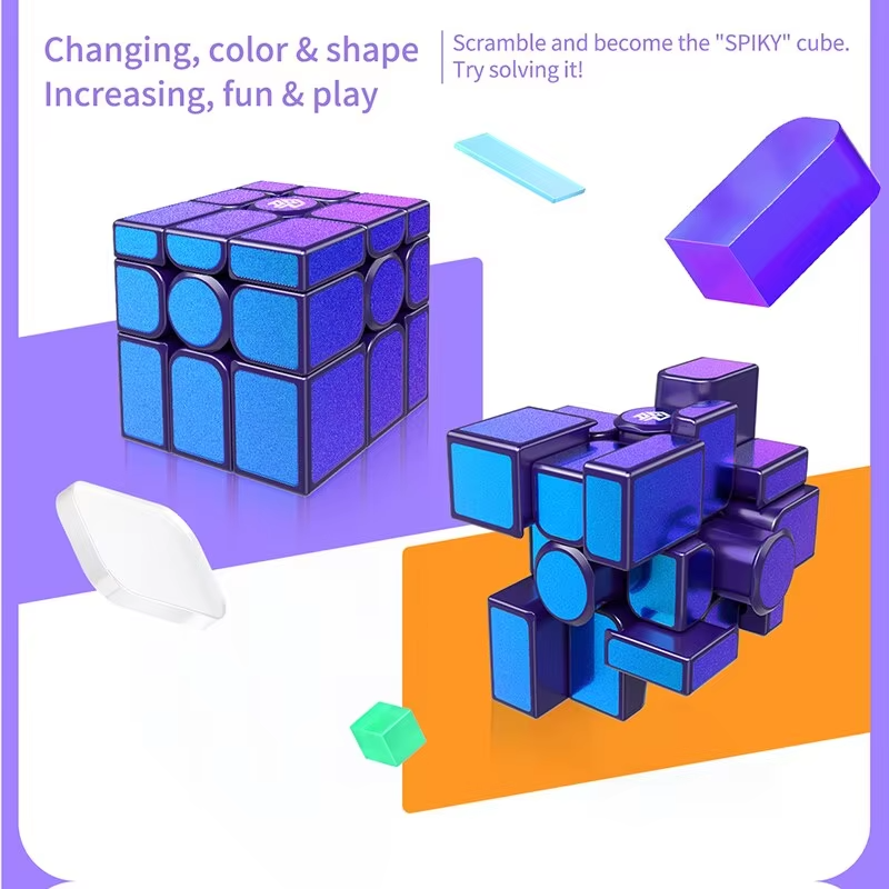 MYTOYS Mirror M UV 3x3 Magnetic Speed Cube – Purple Shape Puzzle