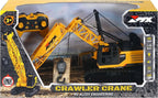 MYTOYS RC Crawler Crane Toy – 2.4GHz 8-Channel Remote Control Construction Vehicle with Tracks, Lights & Sound
