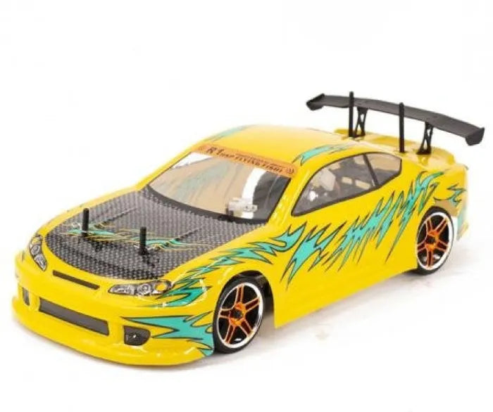 MYTOYS 1/10 Scale RC Drift Car – 4WD Electric Nissan Silvia with 30km/h Speed, LED Lights