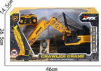 MYTOYS RC Crawler Crane Toy – 2.4GHz 8-Channel Remote Control Construction Vehicle with Tracks, Lights & Sound