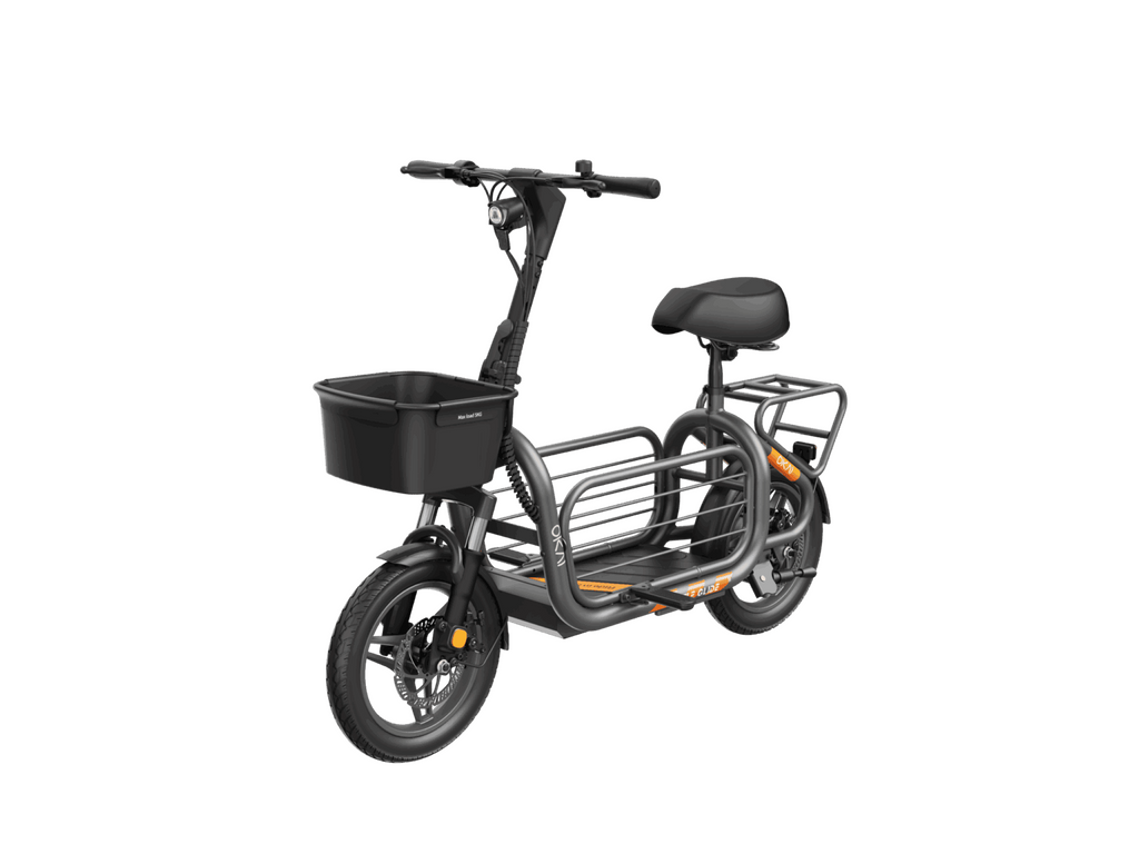 OKAI Ceetle Glide EA20 Electric Commuter Bike with Seat - 700W Peak, 32 km/h, 60 km Range