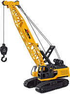 MYTOYS RC Crawler Crane Toy – 2.4GHz 8-Channel Remote Control Construction Vehicle with Tracks, Lights & Sound