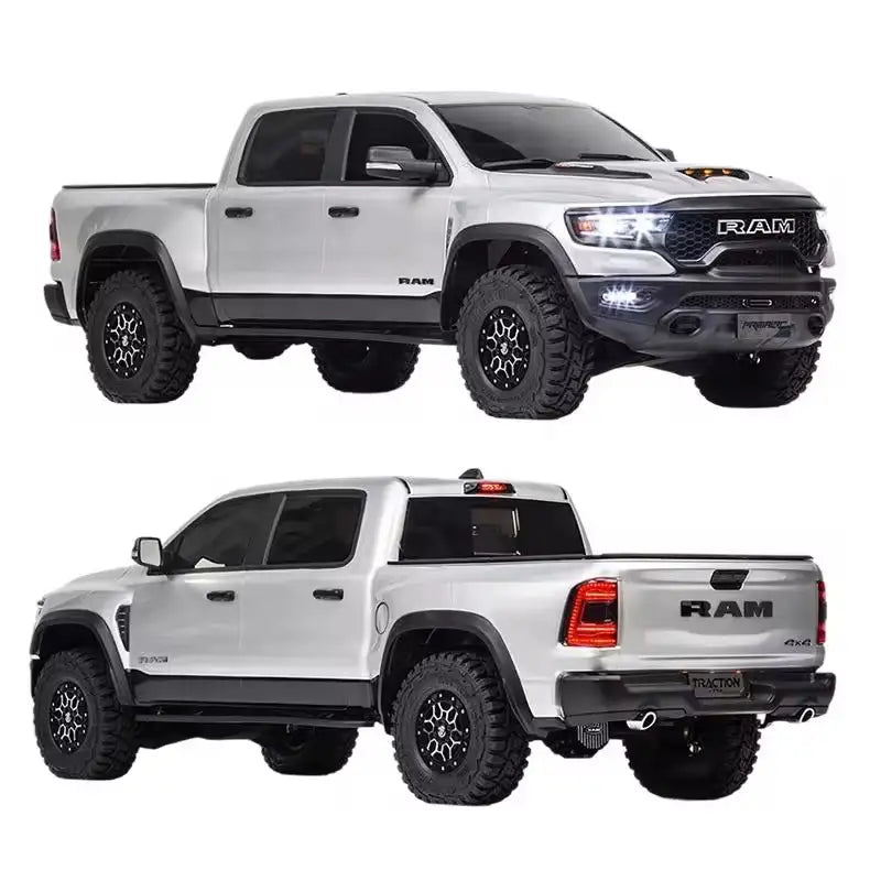 Traction Hobby 1/8 Scale RAM 1500 RC Trail Truck RTR – 1800KV Brushless FOC Power, 4WD & 2-Speed Transmission
