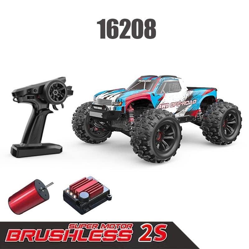 MYTOYS MJX Hyper Go 16208 1:16 4WD Brushless RC Monster Truck – Ready-to-Run High-Speed Off-Road Basher