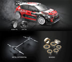 Mytoys MJX Hyper Go 10303 1/10 4WD Brushless RC Rally Car – Officially Licensed Citroën C3 WRC (70 KM/H)