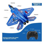 High‑Speed F22 Raptor RC Jet Plane with Gyro & LED Lights (RTF)