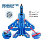 High‑Speed F22 Raptor RC Jet Plane with Gyro & LED Lights (RTF)
