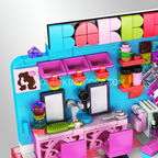Mould King 24037 Hair Salon Day - Creative MOC Modular Building Block Set