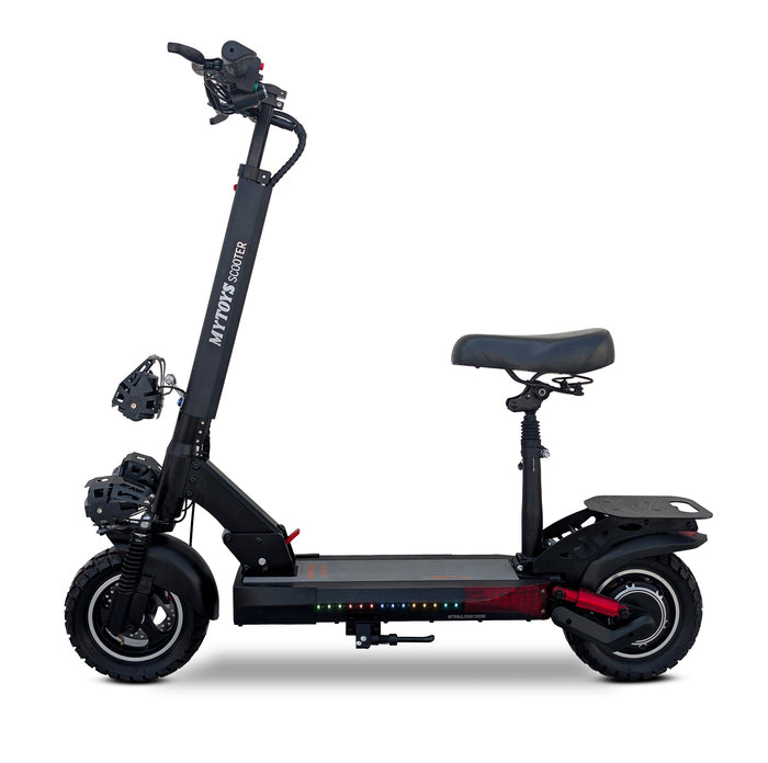 MYTOYS MT908 Electric Scooter - 65km/h Top Speed, 750W Motor, 35-40km Range - Seat & Off-Road Tires