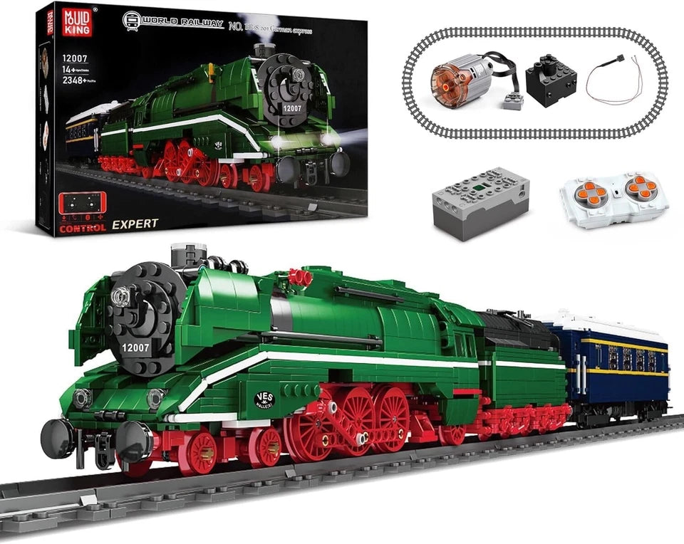 Mould King 12007 German Express: The "Wild Duck" Steam Locomotive (2348 Pieces)