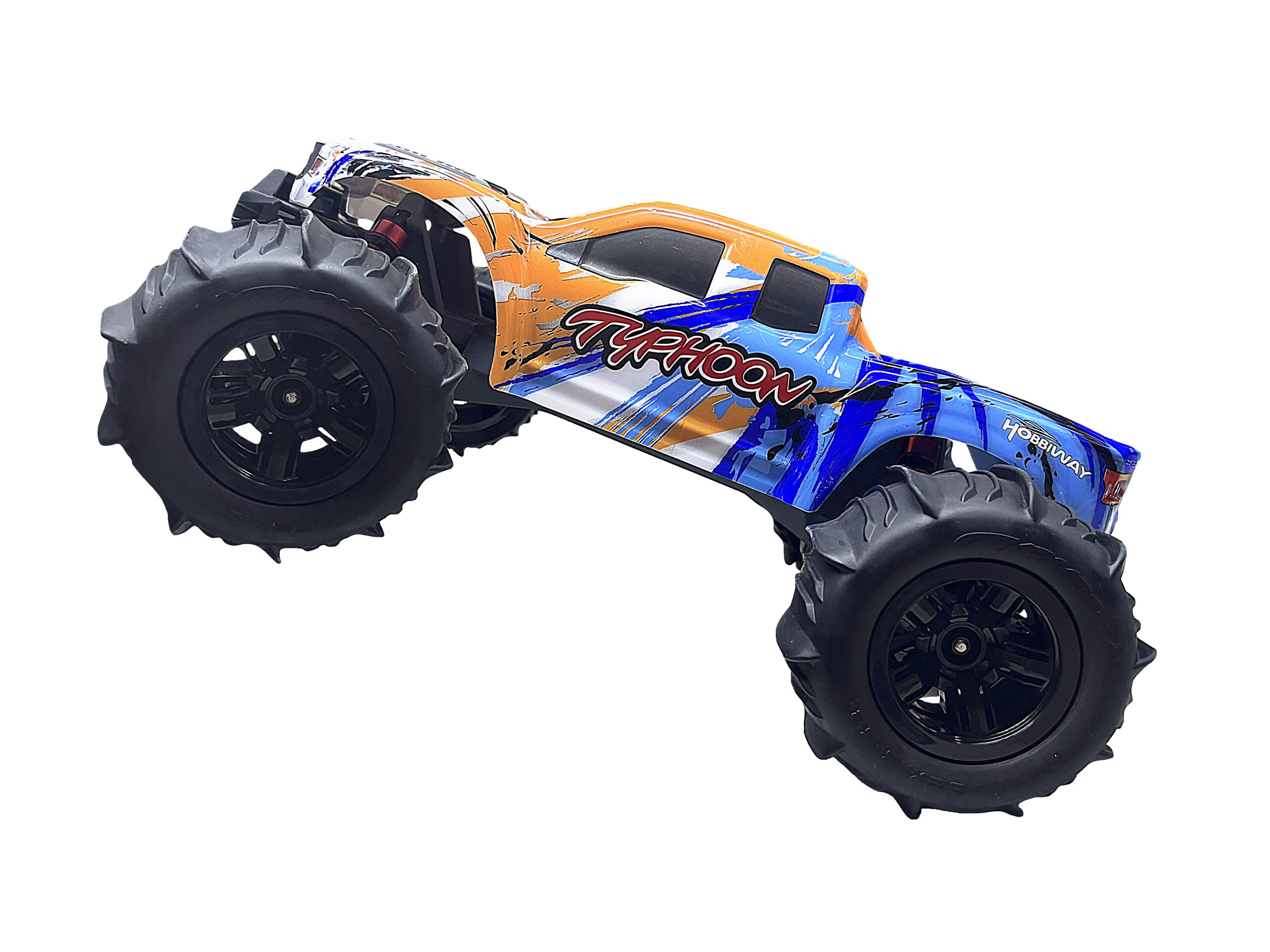 Hobbiway 1:10 RC Cars, Hobby Grade 4WD 60+ KM/H Fast Speed Remote Control Truck, All Terrain Off Road Electric Buggy With 2500 mAh Modular Battery For Adults And Boys (Advanced Modding Support) - Image 2